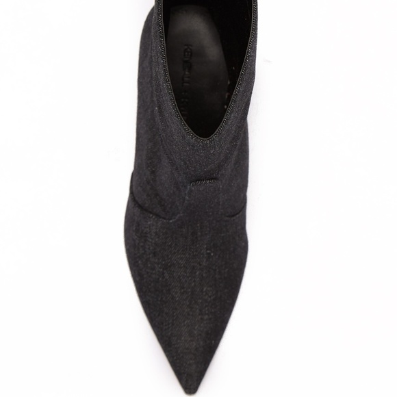 Kendall & Kylie Black Calie Mid Calf Denim Boot - Picture 2 of 3